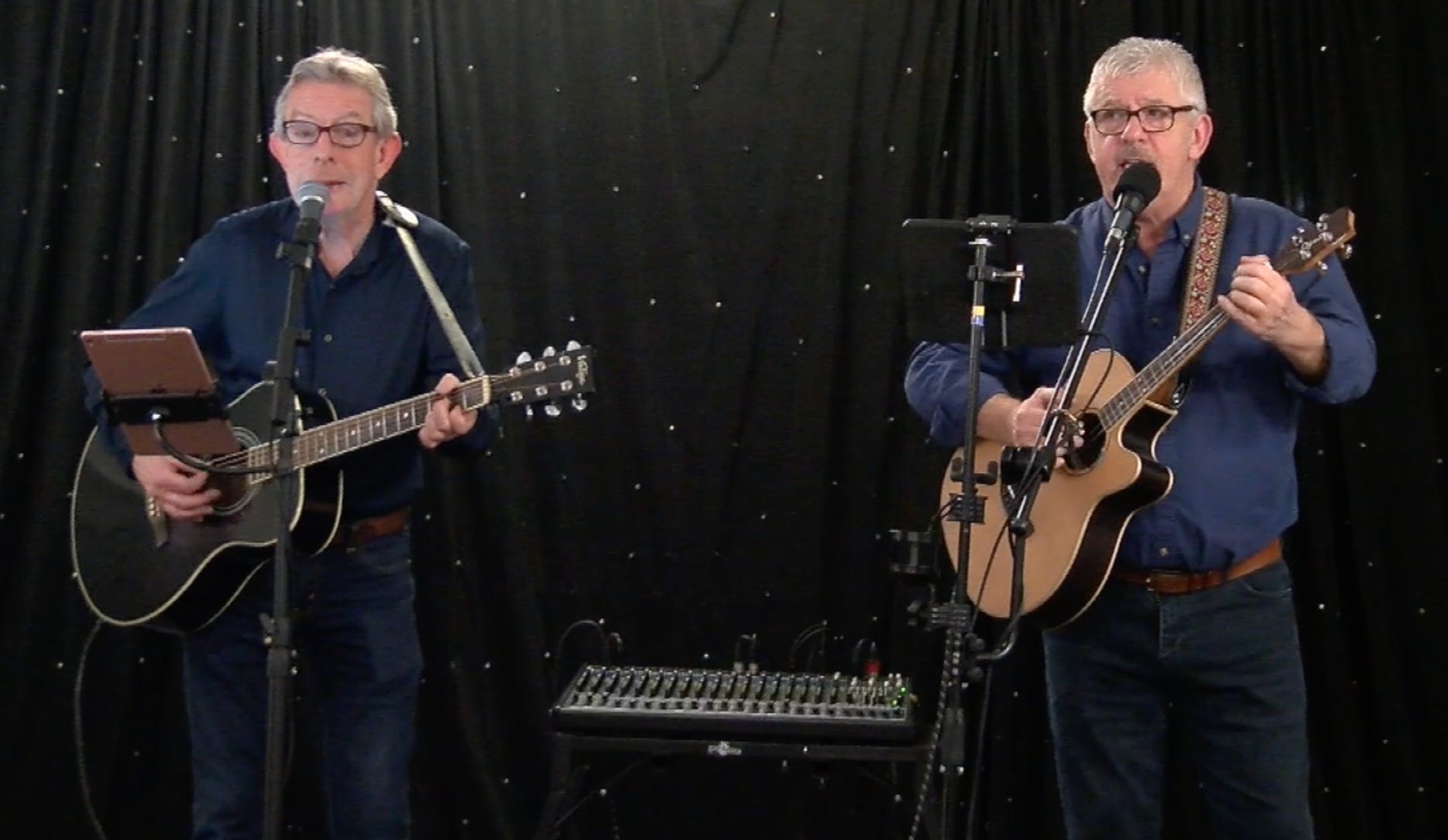 Live on stage - Clint and John play pop songs from the 1960s and beyond.